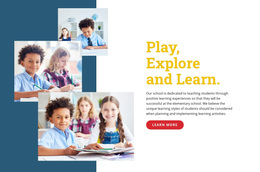 Ready To Use Web Page Design For Play Explore And Learn