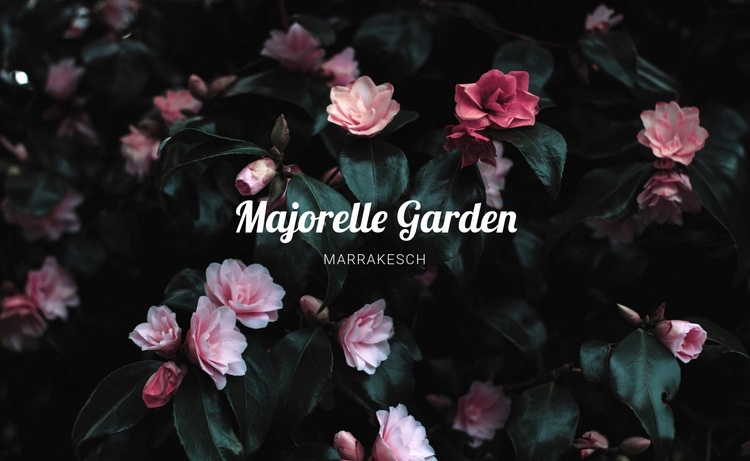 Majorelle Garten Website-Modell