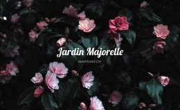 Jardin Majorelle - Superbe Modèle HTML5