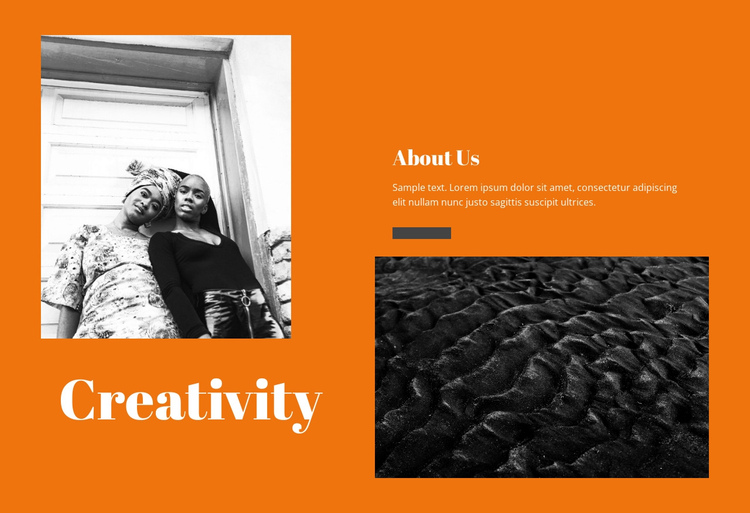 Creativity agency One Page Template