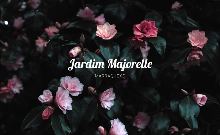 Jardim Majorelle Modelo HTML5