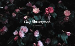 Сад Мажорель – Шаблон Сайта