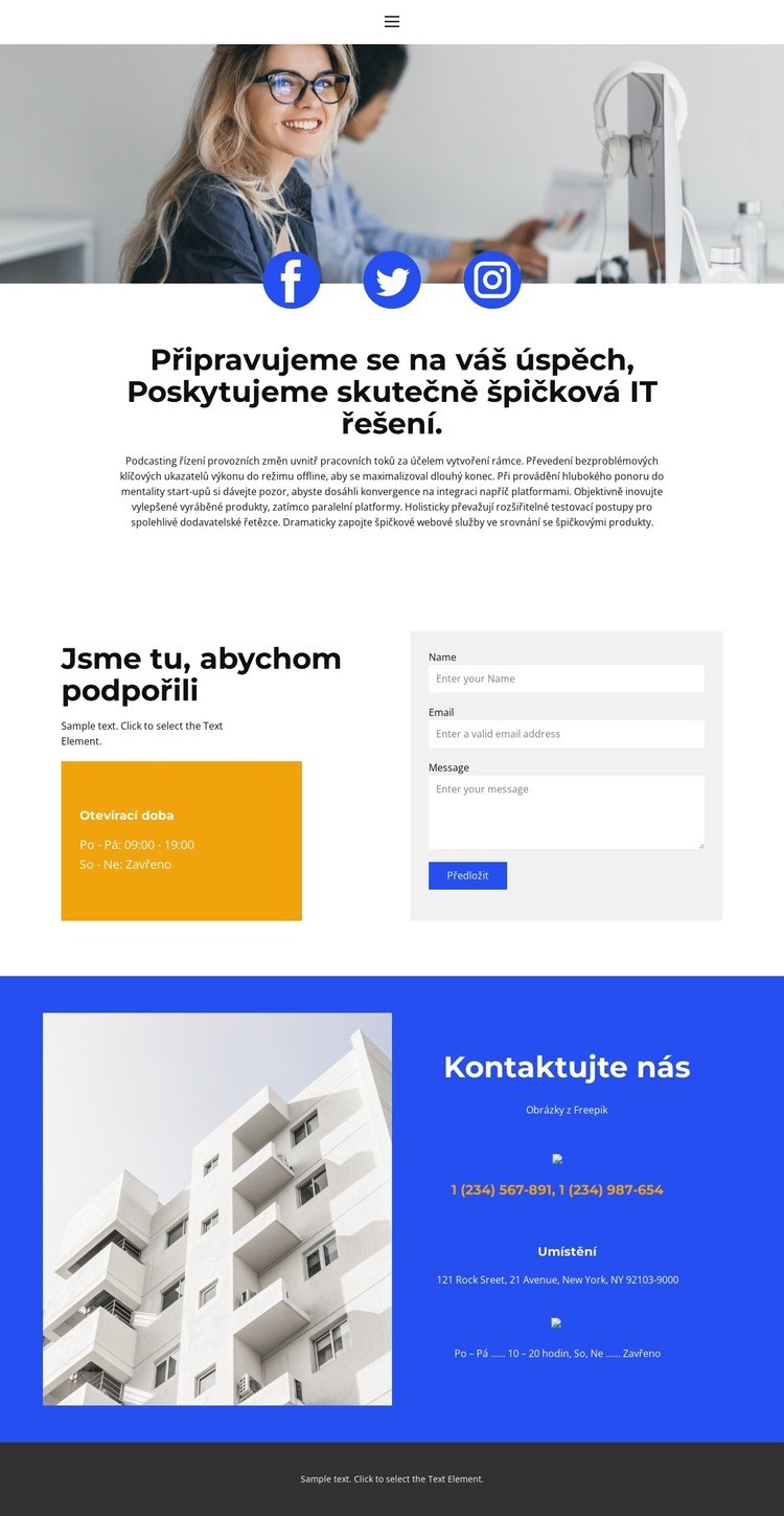 Přijďte diskutovat Šablona CSS