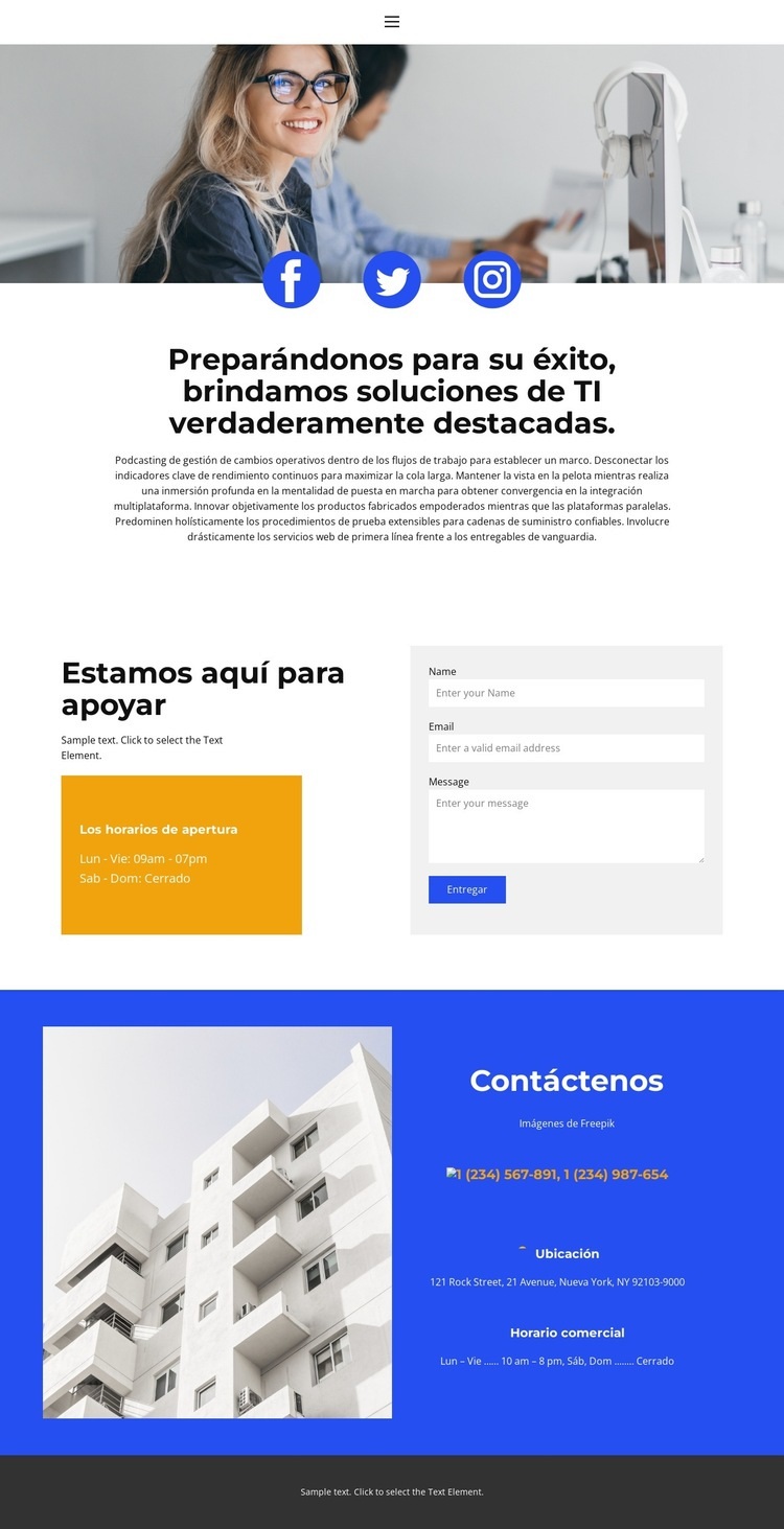 ven a discutir Plantilla HTML5