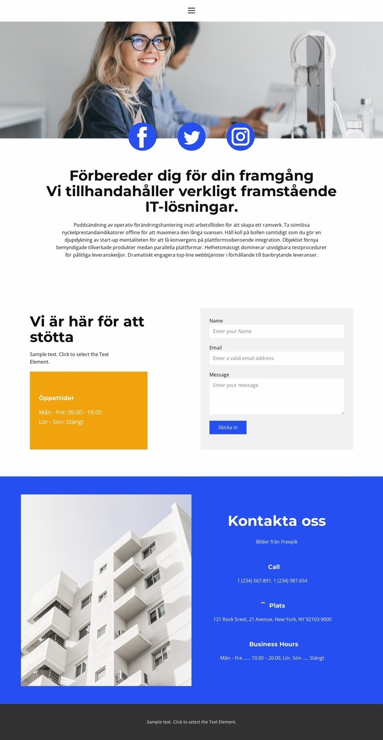 Kom och diskutera HTML-mall