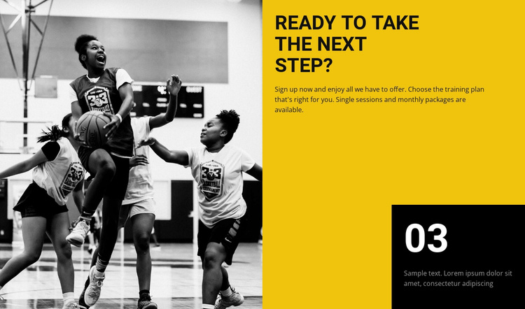 Take the next step  Website Template