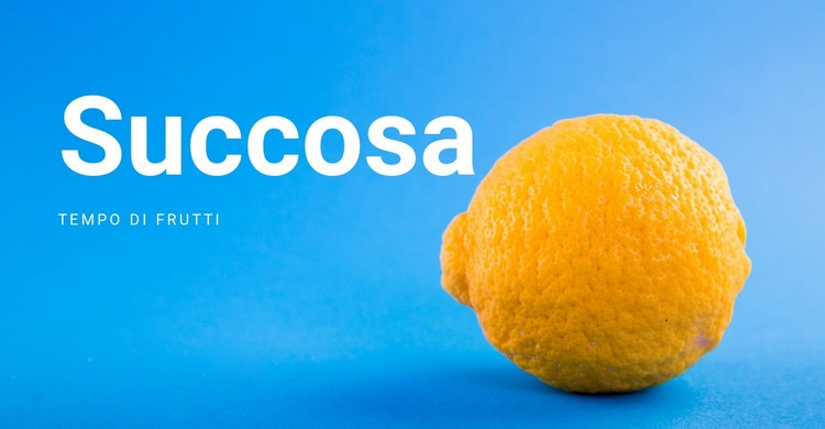 Tempo di frutta Modello HTML5