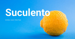 Um Design De Site Exclusivo Para Hora Das Frutas