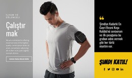 Her Gün Koşmanın Faydaları HTML CSS Web Sitesi Şablonu