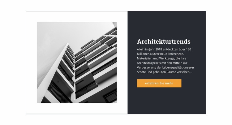 Architektonische Trends HTML5-Vorlage