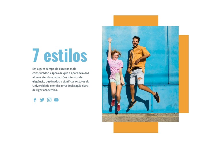 Estilo de estudantes universitários Template CSS