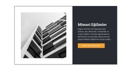 Mimari Trendler - Tek Sayfalı HTML5 Şablonu