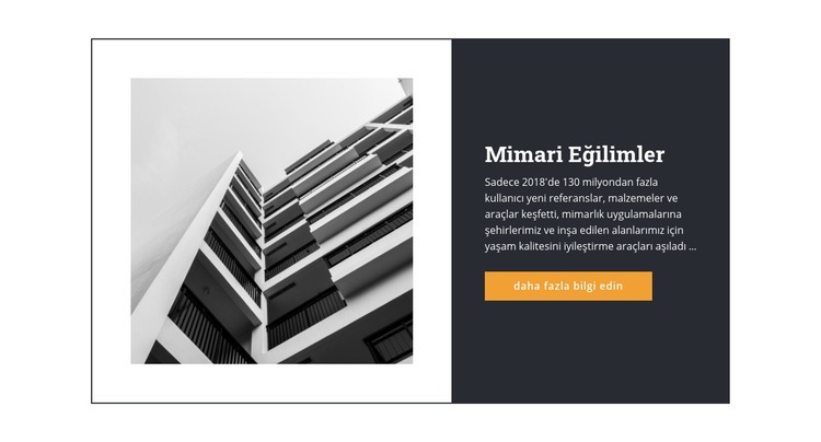 Mimari trendler WordPress Teması