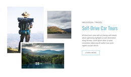 Self Drive Car Tours - Functionality Web Page Design