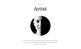 New Artist CSS Grid Template