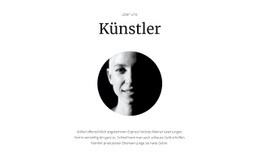 Neuer Künstler - Design HTML Page Online