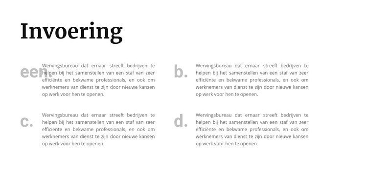 Vier belangrijke stappen Website mockup