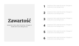 Szablon Strony Docelowej Informacje O Treści