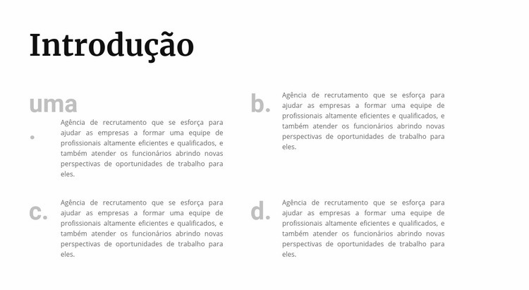 Quatro etapas importantes Modelo HTML5