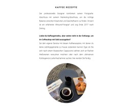 Kaffeezubereitungsmethoden Kostenlose CSS-Website-Vorlage