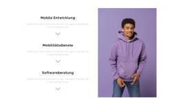 Drei Abteilungen CSS-Vorlage