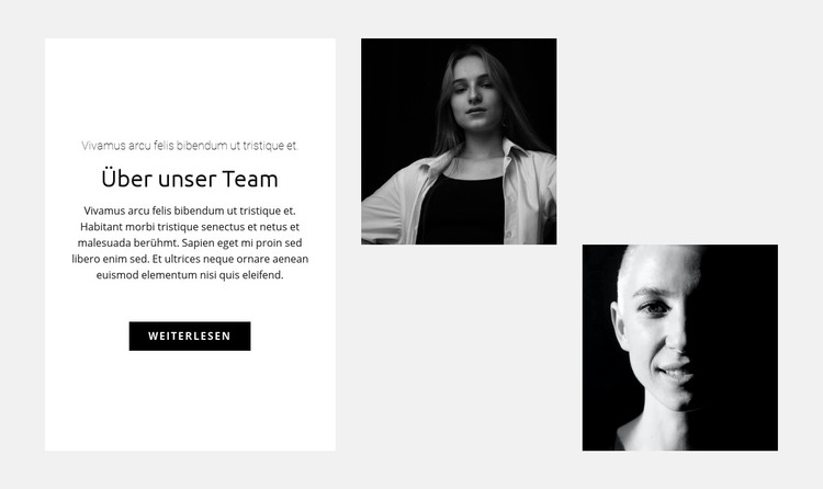 Team von Mädchen HTML-Vorlage