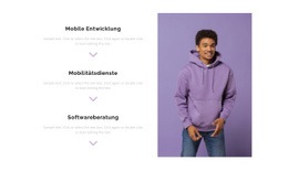 Fantastische HTML5-Vorlage Für Drei Abteilungen