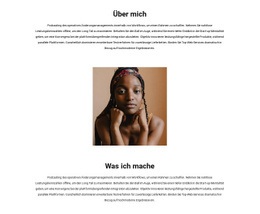 Responsive Webvorlage Für Über Meine Arbeit