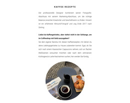 Benutzerdefinierte Schriftarten, Farben Und Grafiken Für Kaffeezubereitungsmethoden