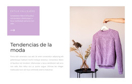 El Morado Es Tendencia: Plantilla De Página Web HTML