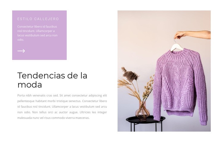 El morado es tendencia Plantilla HTML5