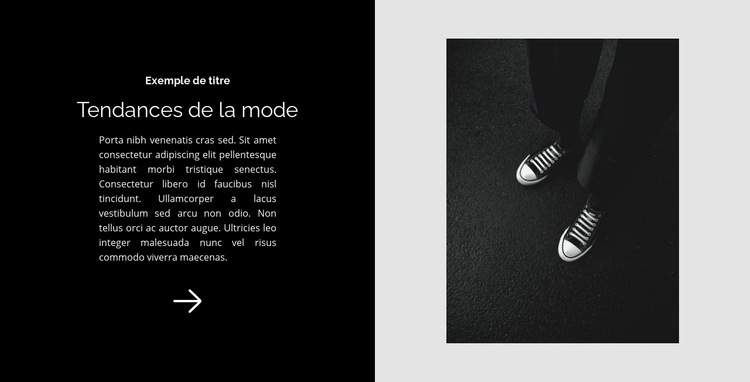 Les baskets sont un classique Créateur de site Web HTML