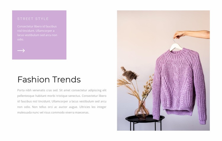 Purple is trending Homepage Design