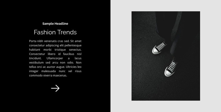 Sneakers are a classic Homepage Design