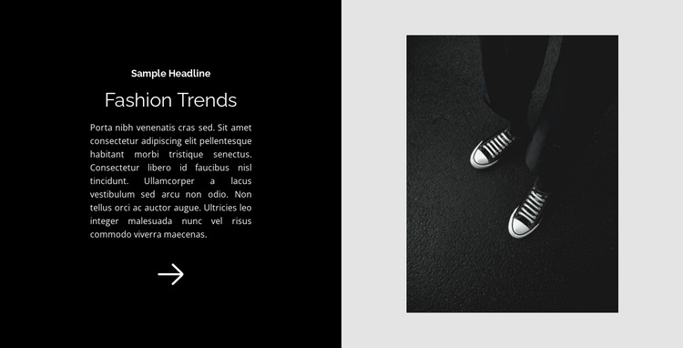 Sneakers are a classic HTML Template