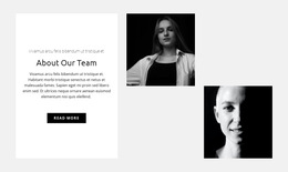 The Best HTML5 Template For Team Of Girls