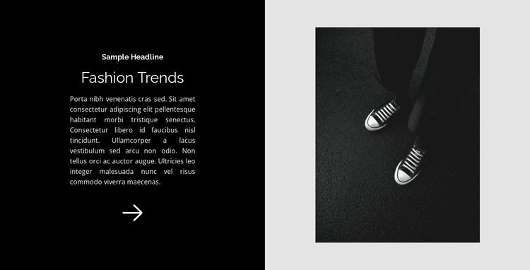 Sneakers are a classic HTML5 Template