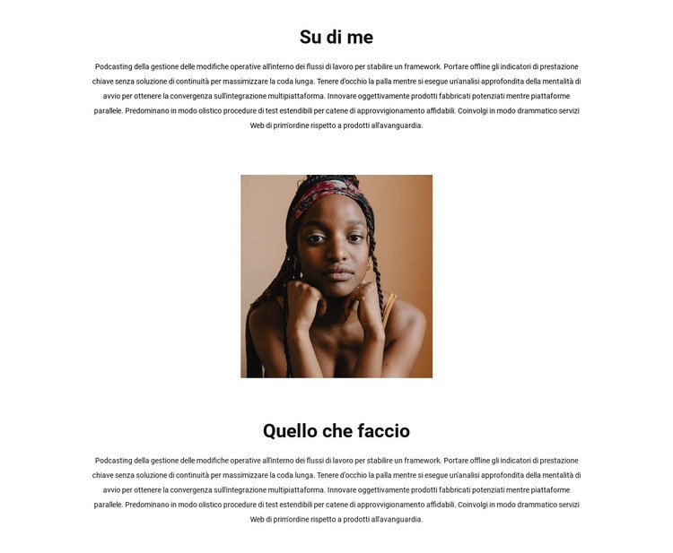 Sul mio lavoro Progettazione di siti web