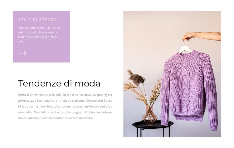 Il viola è di tendenza Modello HTML5