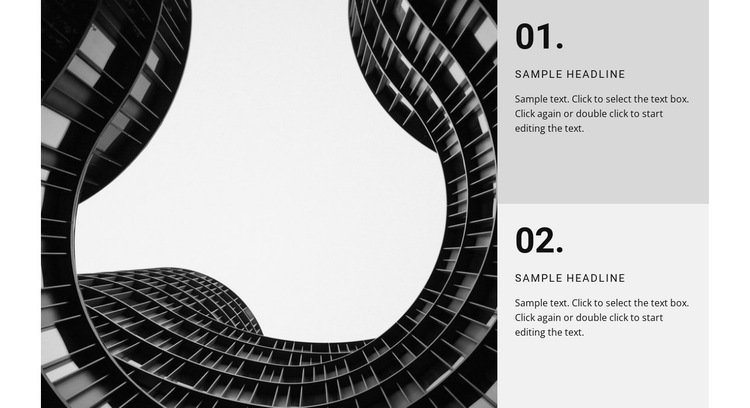 Circle, triangle and square Homepage Design
