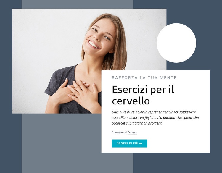 Allenamento del cervello Costruttore di siti web HTML