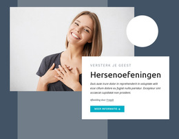 Hersentraining - Eenvoudig Websitesjabloon