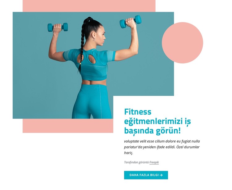 Fitness eğitmenlerimiz CSS Şablonu