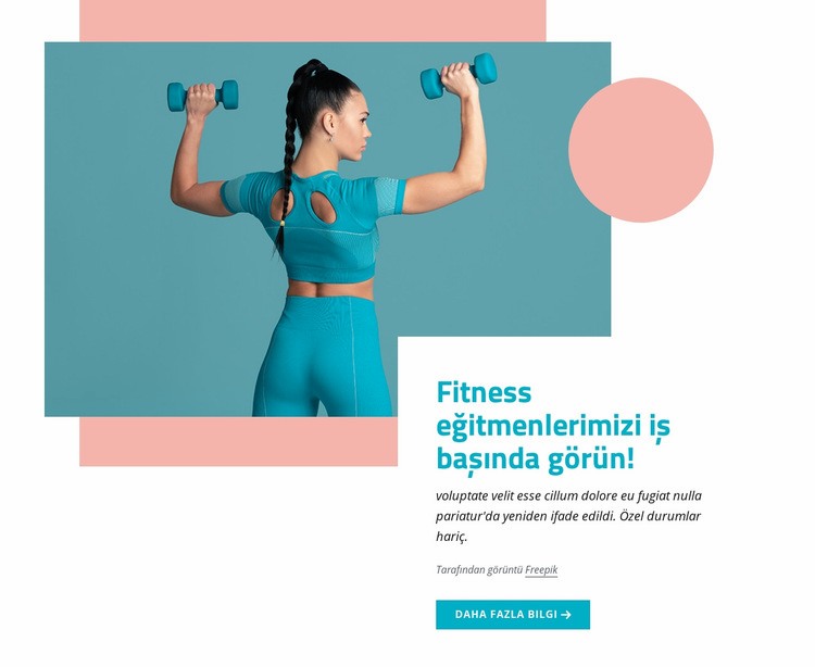 Fitness eğitmenlerimiz Şablon