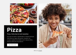 Pizzalieferdienst – Web-Mockup