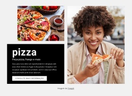 Modelo HTML5 Entrega De Pizza Para Qualquer Dispositivo