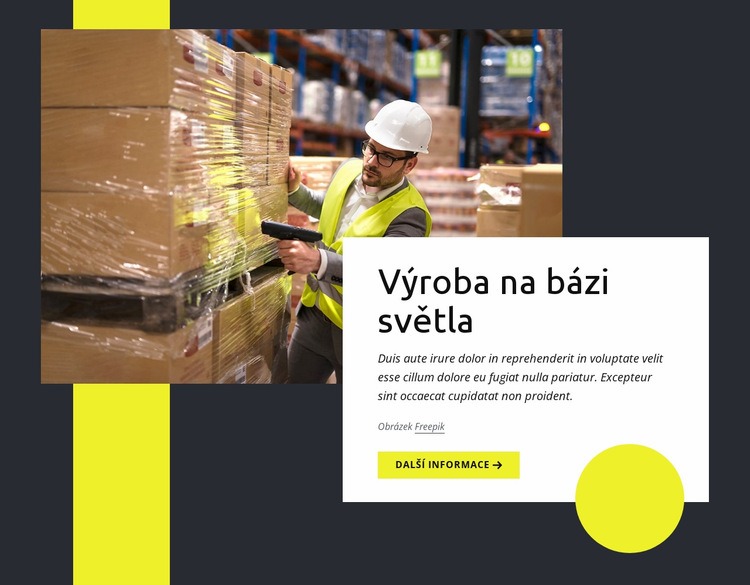 Sklad a logistika Téma WordPress