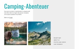 Camping-Abenteuer HTML-Vorlage