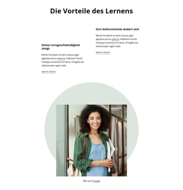 Vorteile des Lernens Website design