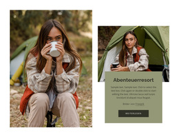 Abenteuerresort – Fertiges Website-Design